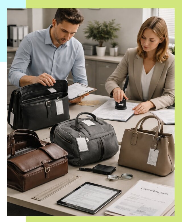 Сертификация сумок в Ачинске от 7598 руб. | Алешин-Чнс