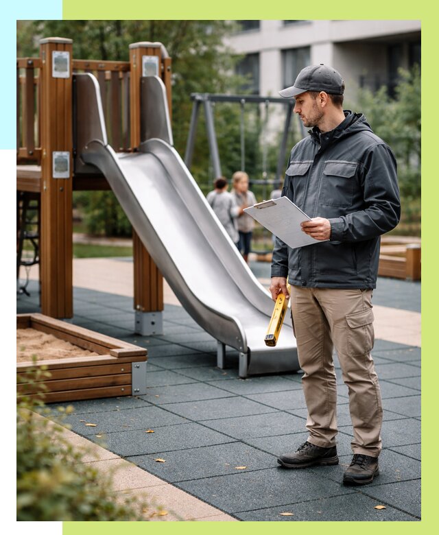 Сертификация детских площадок в Ачинске от 25325 р. | Алешин-Чнс