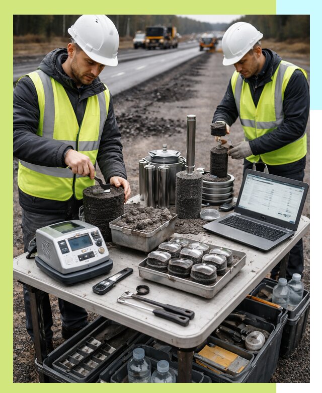 Сертификация асфальта: испытания и подтверждение в Ачинске