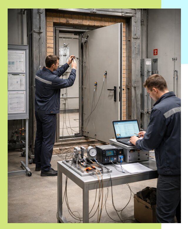 Сертификация противопожарных дверей в Ачинске по ГОСТ и ТР