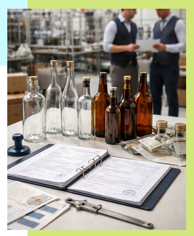 Сертификация стеклянных бутылок в Ачинске от 25325 р. | Алешин-Чнс