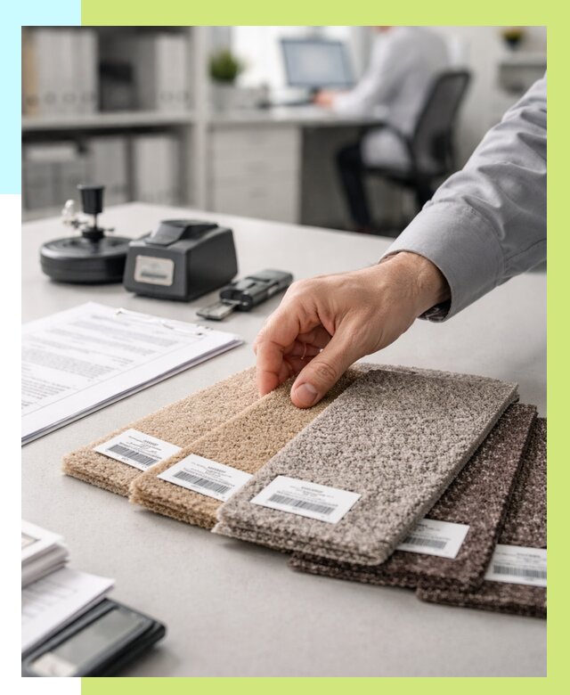 Сертификация ковролина в Ачинске от 15195 р., Алешин-Чнс