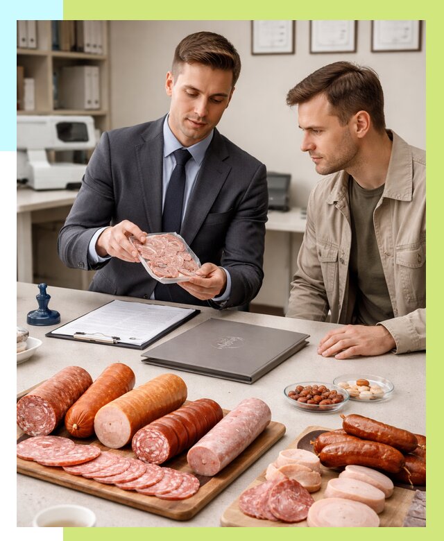 Сертификация колбасных изделий в Ачинске от 7598 р. | Алешин-Чнс