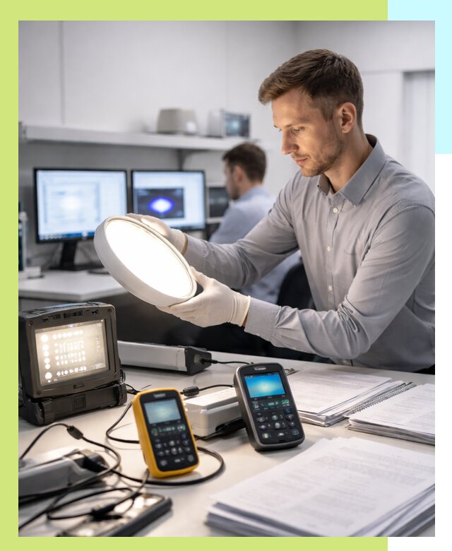 Сертификация светильников в Ачинске: испытания и оформление