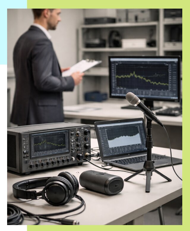 Сертификация аудиотехники в Ачинске от 15195 р., Алешин-Чнс