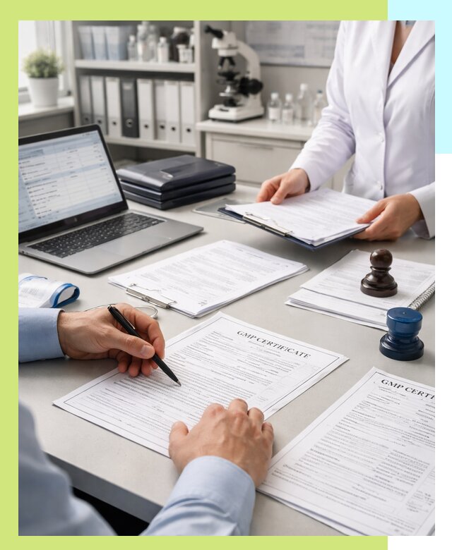 Оформление сертификата GMP в Ачинске для фармпроизводства