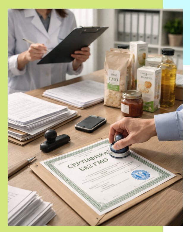 Получение сертификата Без ГМО для продукции в Ачинске